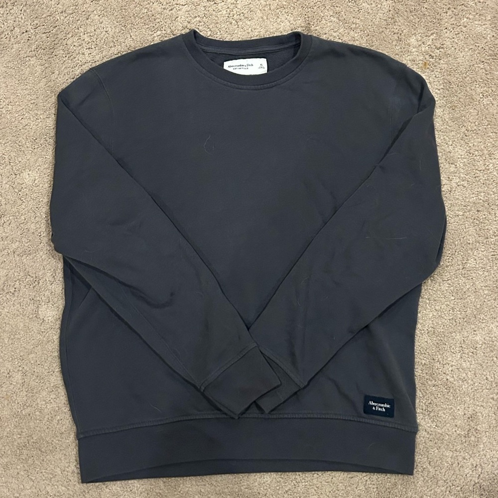 Abercrombie & Fitch Black Crewneck Sweater